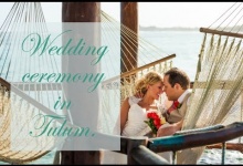 Beach wedding ceremony. Mexico, Tulum. Destination wedding videos.
