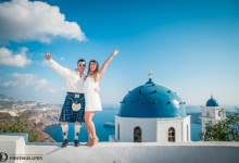 Afterwedding Scotland Photoshoot In Santorini