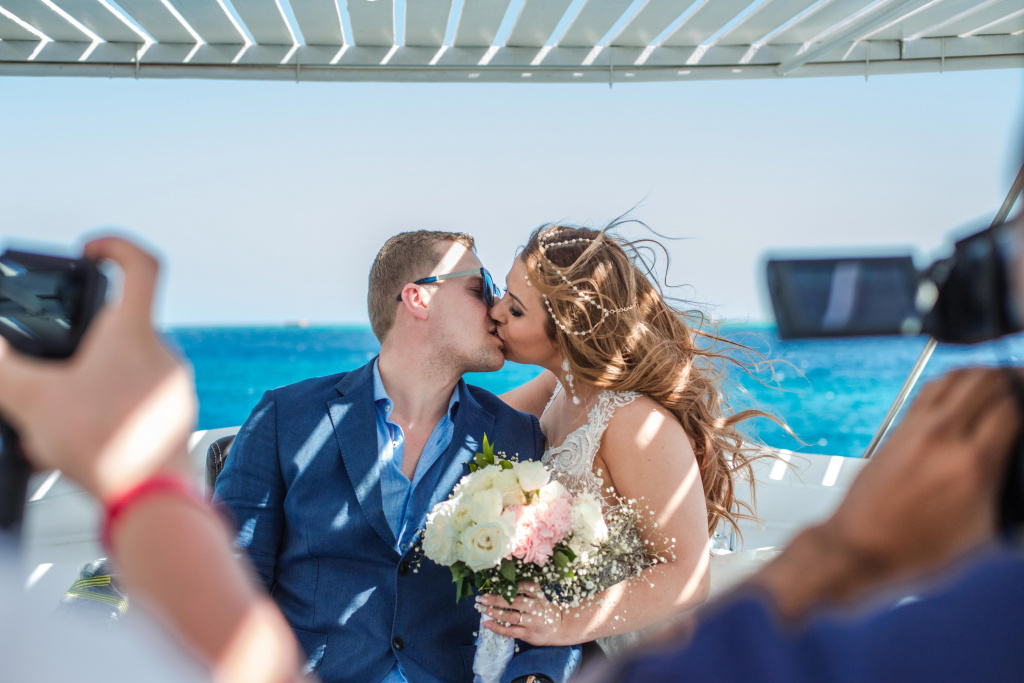 Wedding abroad in Egypt, "Grand Marine" on a yacht Red Sea, Hurghada, Giftun island., Egypt, Egypt Wed photographer, #22950