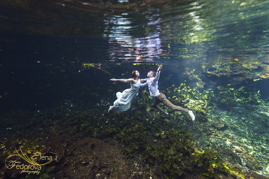 Wedding under water