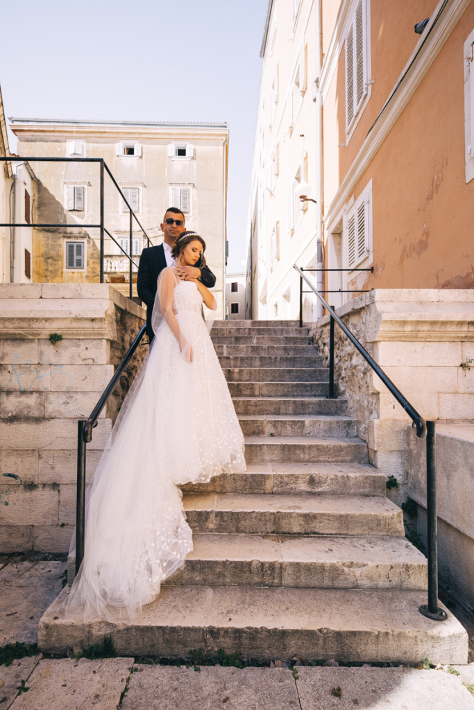 Intimate wedding in Zadar old town, Zadar, Katarina Tati photographer, #25152