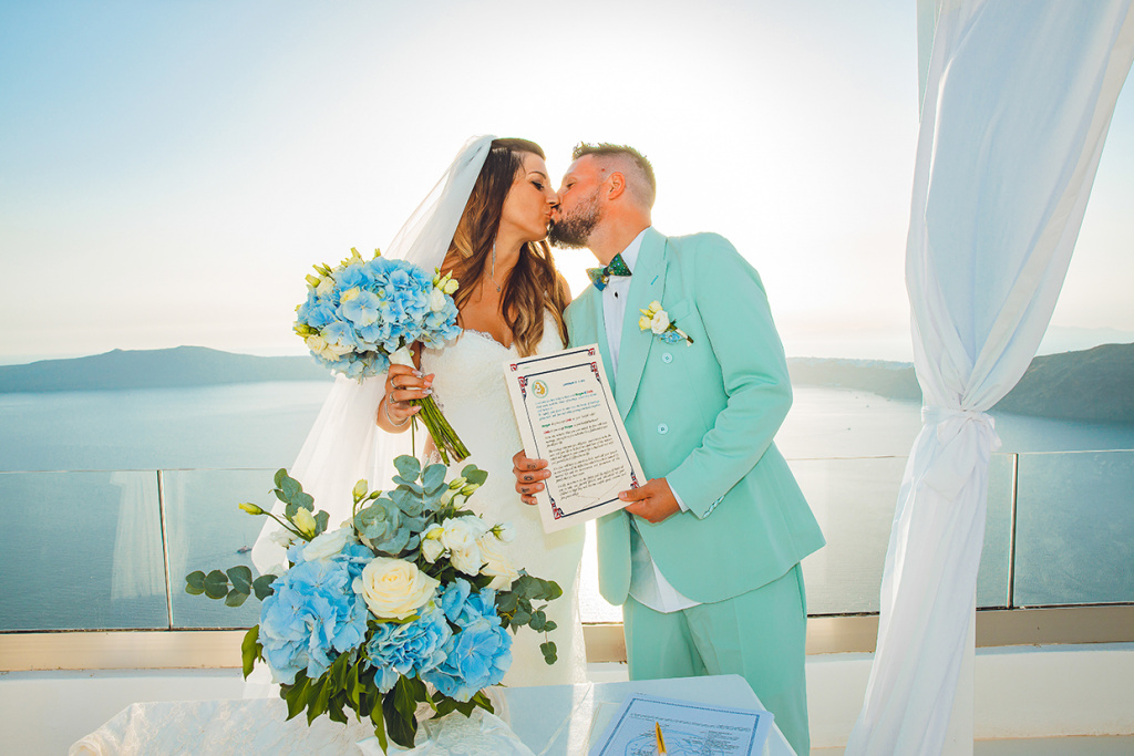 Linda e Morgan in Santorini, Santorini, Foto Express Wedding Pier Wedding Photographer photographer, #26933