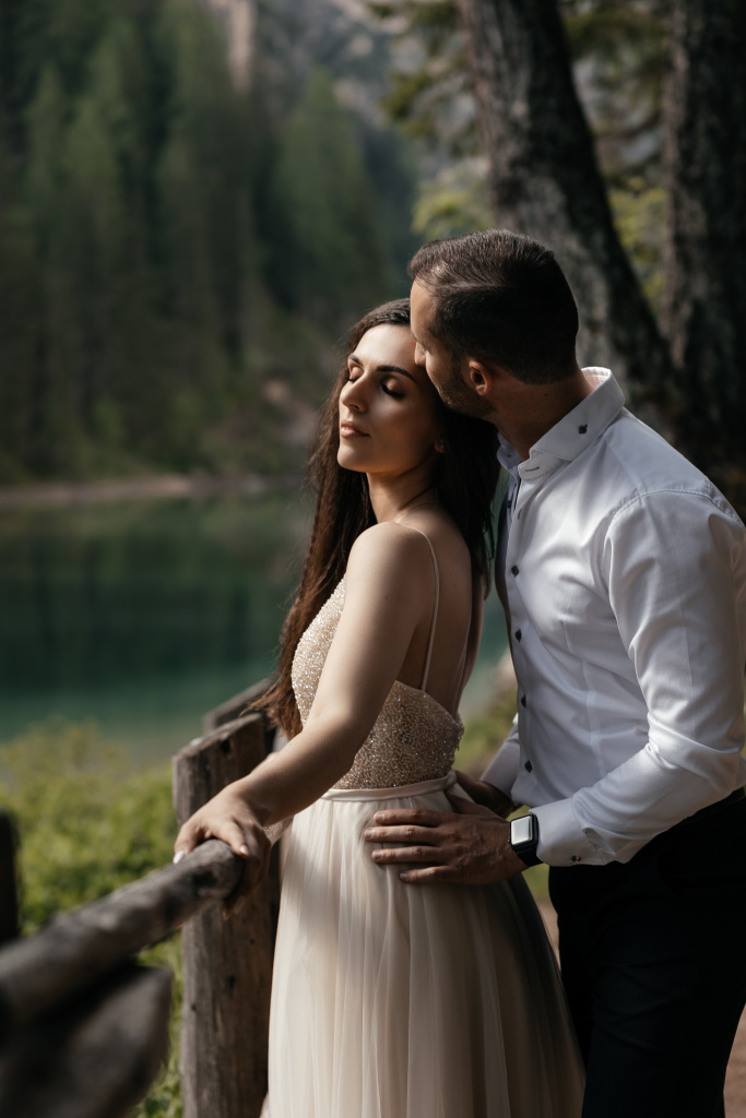 Lago di Braies wedding photoshoot, Italy, Italy, Vladimir Kiselev photographer, #28426