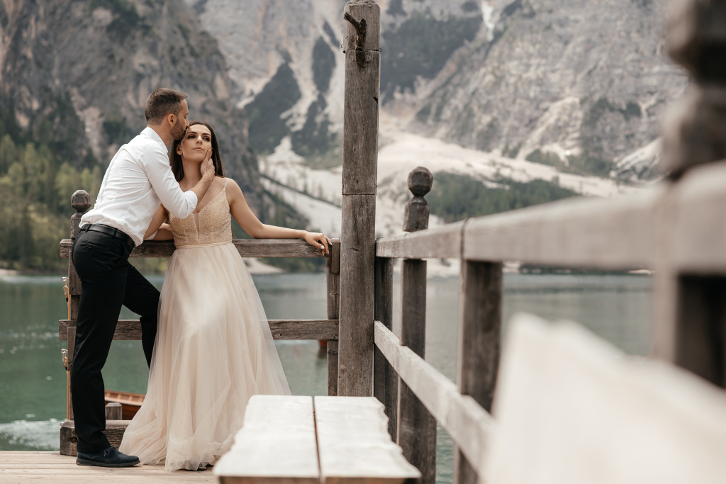 Lago di Braies wedding photoshoot, Italy, Italy, Vladimir Kiselev photographer, #28449