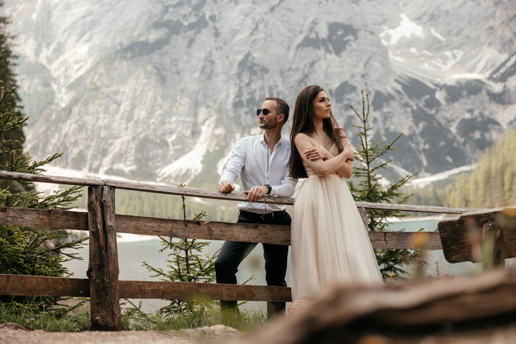 Lago di Braies wedding photoshoot, Italy, Italy, Vladimir Kiselev photographer, #28433