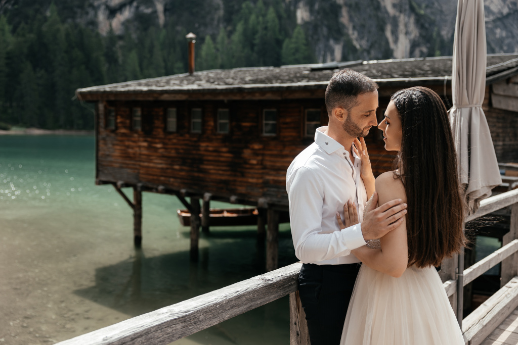 Lago di Braies wedding photoshoot, Italy, Italy, Vladimir Kiselev photographer, #28442