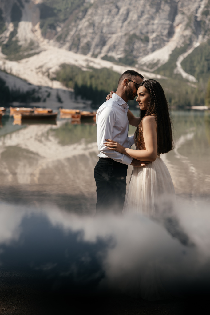Lago di Braies wedding photoshoot, Italy, Italy, Vladimir Kiselev photographer, #28418