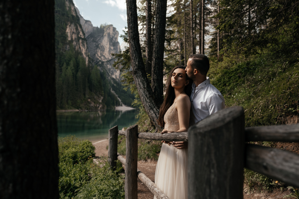 Lago di Braies wedding photoshoot, Italy, Italy, Vladimir Kiselev photographer, #28427