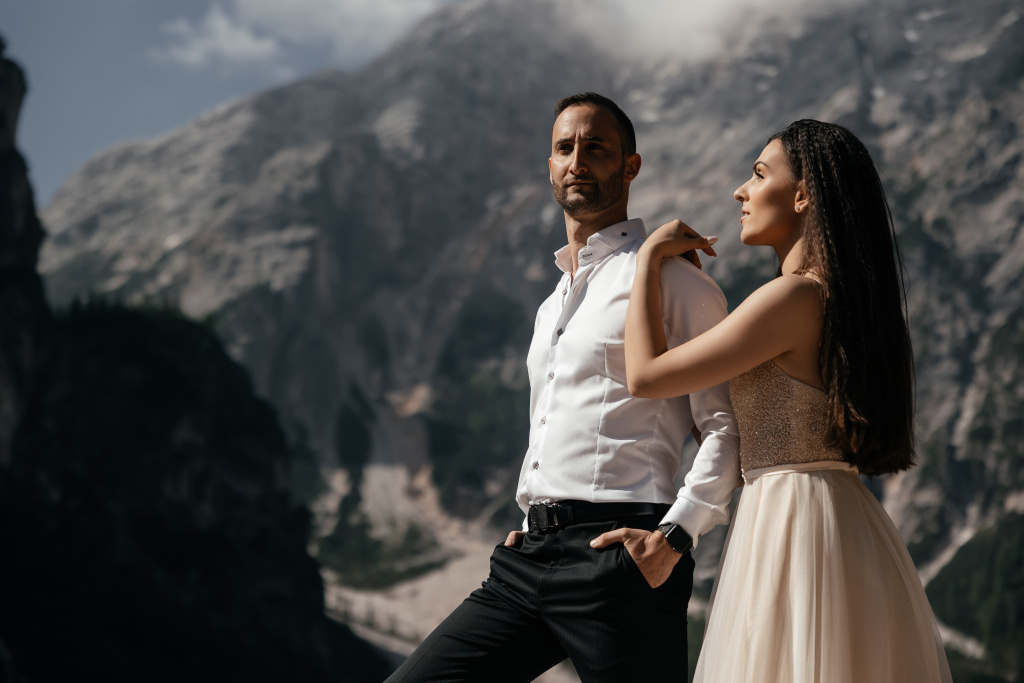 Lago di Braies wedding photoshoot, Italy, Italy, Vladimir Kiselev photographer, #28423