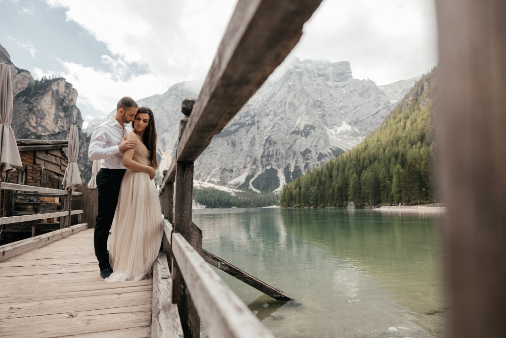 Lago di Braies wedding photoshoot, Italy, Italy, Vladimir Kiselev photographer, #28440
