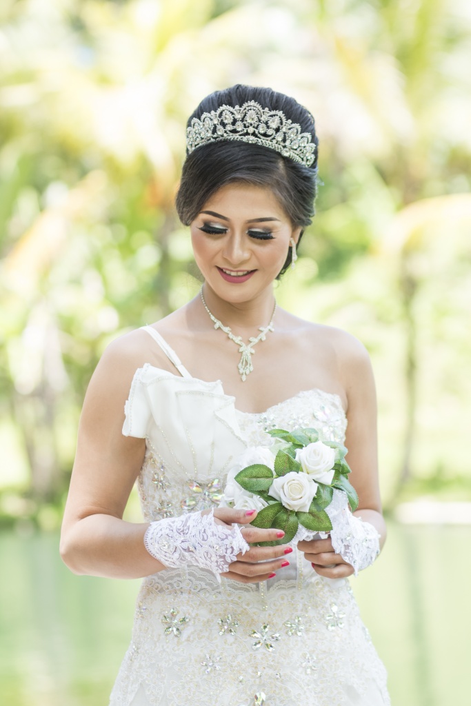 The Bride at Mumbul Park Sangeh
