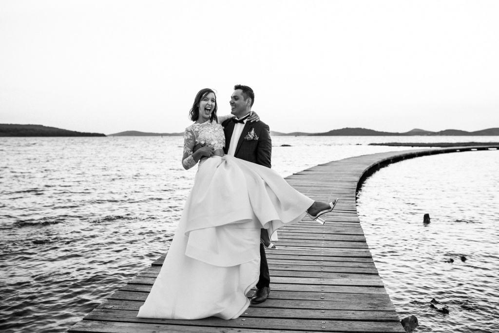 Gorgeous wedding by Adriatic sea