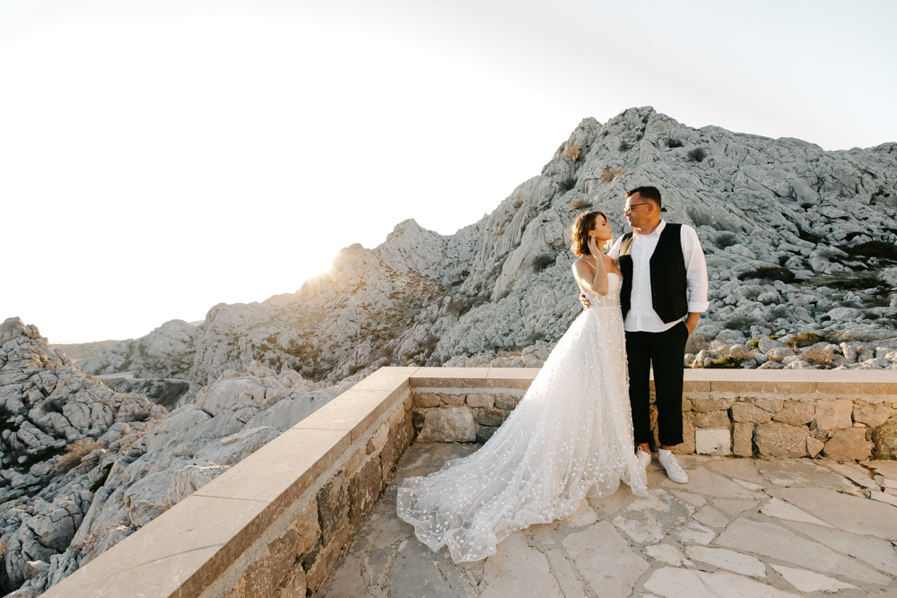 Intimate wedding in a marvellous location on the island of Brac