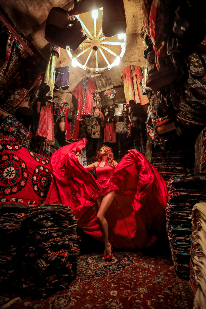 The most beautiful carpet world in Turkey, one of the most colorful places for a photo shoot in Cappadocia!
