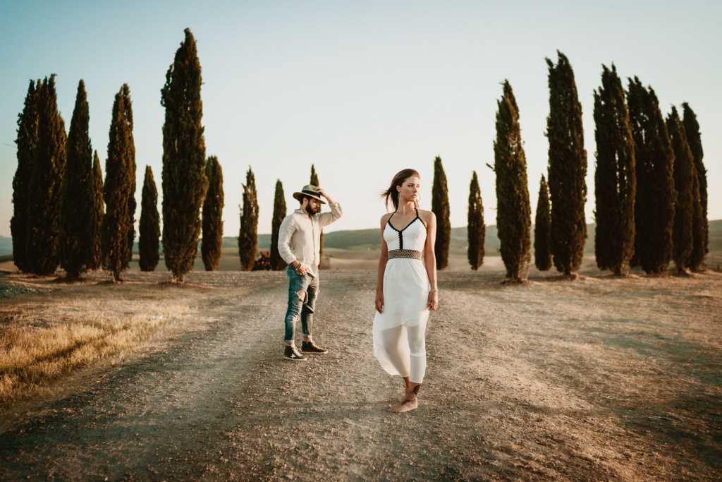 Wedding Proposal in Val d'Orcia (Tuscany)