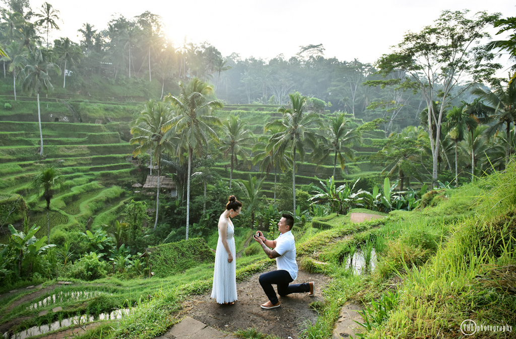 Proposal in Tegalalang rice terrace