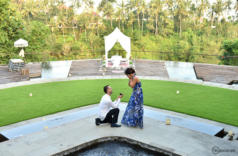 Surprise wedding propose in Ubud