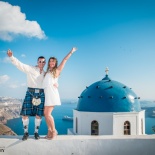 Afterwedding Scotland Photoshoot In Santorini