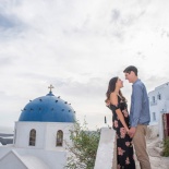 Quinton and Skye | A love story in Santorini