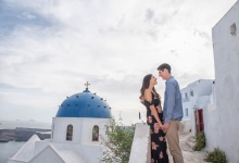 Quinton and Skye | A love story in Santorini