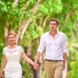 Evginia + Denis at Club Med Kani Maldives