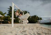 Maldives beach wedding