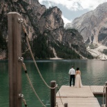 Lago di Braies wedding photoshoot, Italy
