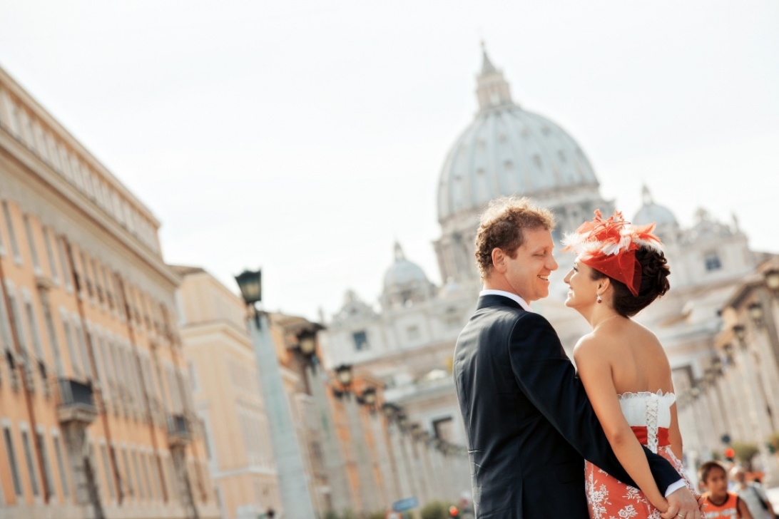 Свадьба в Риме. Свадьба в Ватикане. Свадебная фотосессия в Риме с видом. Итальянская свадьба идеи.