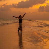 Honeymoon photo shoot in Maldives